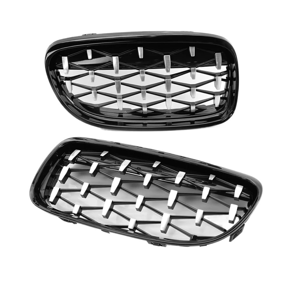 Auto Front Nieren Kühlergrill Doppelte Lamellen im Sport-Stil, Auto-Styling, vorderer Nierengrill, vordere Haube, Nierengrill für 3er-Serie E90 E91 2008–2011 von YQZGRD