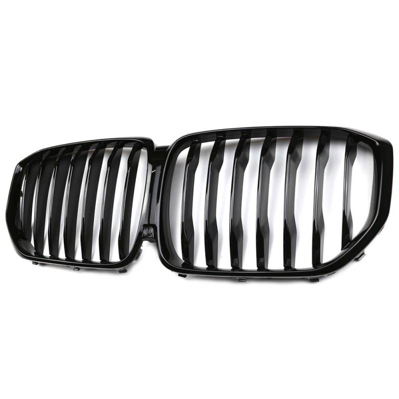 Auto Front Nieren Kühlergrill Ersatz-Frontkühlergrillhaube für X5-Serie G05 18–20, 1 Lamelle, glänzend schwarzer Frontgrill, Auto-Styling von YQZGRD