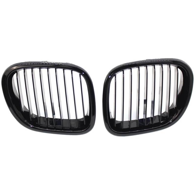 Auto Front Nieren Kühlergrill Ersatz für Z3 1996–2002, Autotyp, 1 Paar Frontgrill, schwarz, linker rechter Seitengrill, 51138412950, ​​51138412949 von YQZGRD