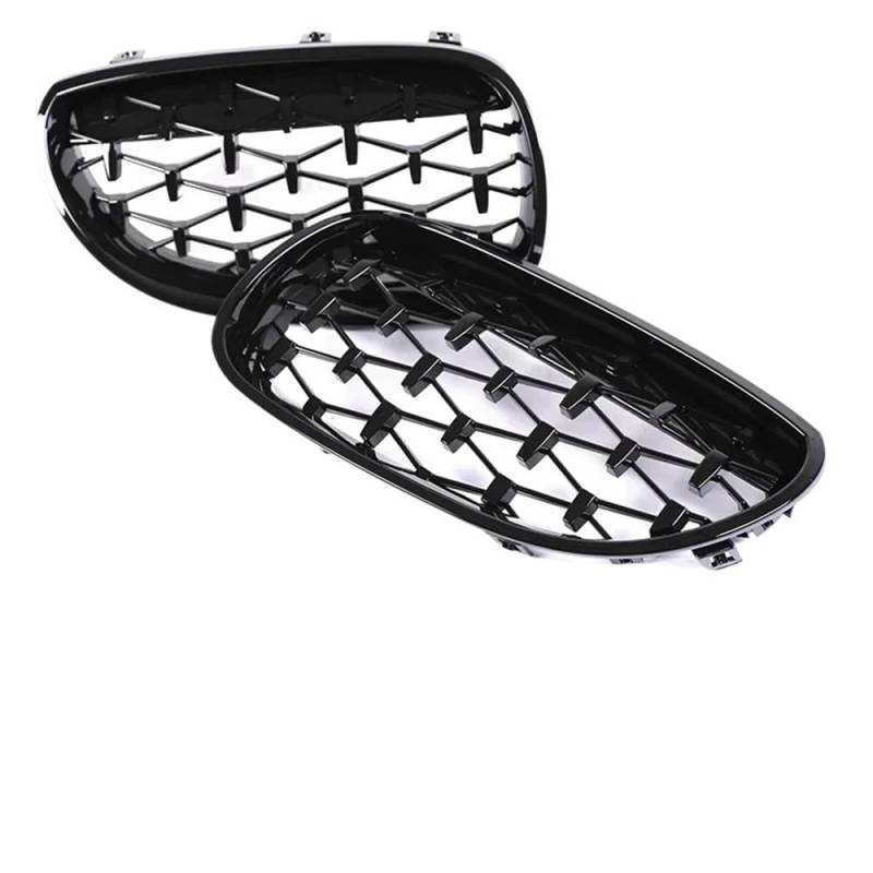 Auto Front Nieren Kühlergrill FÜR 5 Serie E60 E61 2004-2009 Front Stoßstange Kindey Facelift Grill Refiting Carbon Faser Für 530i 535i 540i von YQZGRD