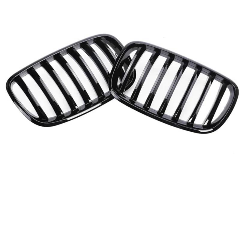 Auto Front Nieren Kühlergrill Front Niere Carbon Grille Für X5 X6 E70 E71 2007-2013 Kühler Abdeckung XDrive 35d 30i 50i Zubehör von YQZGRD