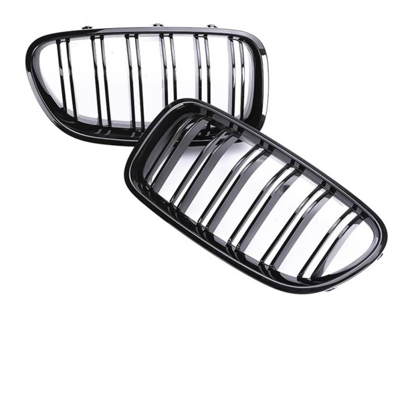 Auto Front Nieren Kühlergrill Front-Nieren-Facelift-Stoßstangengrill für 5er F10 F11 2010–2017, 5, glänzend schwarzer Kühlergrill, 520i, 528i, 530i von YQZGRD