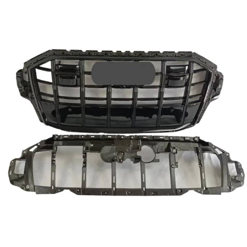 Auto Front Nieren Kühlergrill Front Stoßstange Grille Haube Grill Für Q7 SQ7 2021 2022 2023 Auto Styling Für SQ7 Stil Grill Auto Zubehör von YQZGRD