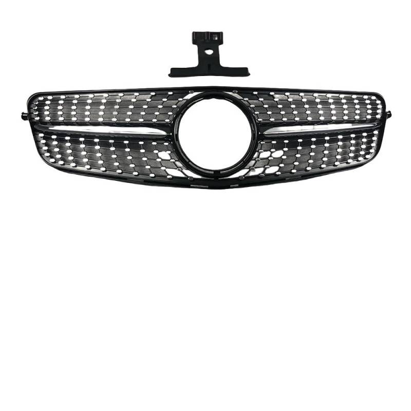 Auto Front Nieren Kühlergrill Fronteinlassgitter Stoßstangengrill für W204 C204 S204 C43 Benz C 2007–2014 AMG GT R Diamond Style Grid Tuning-Zubehör von YQZGRD