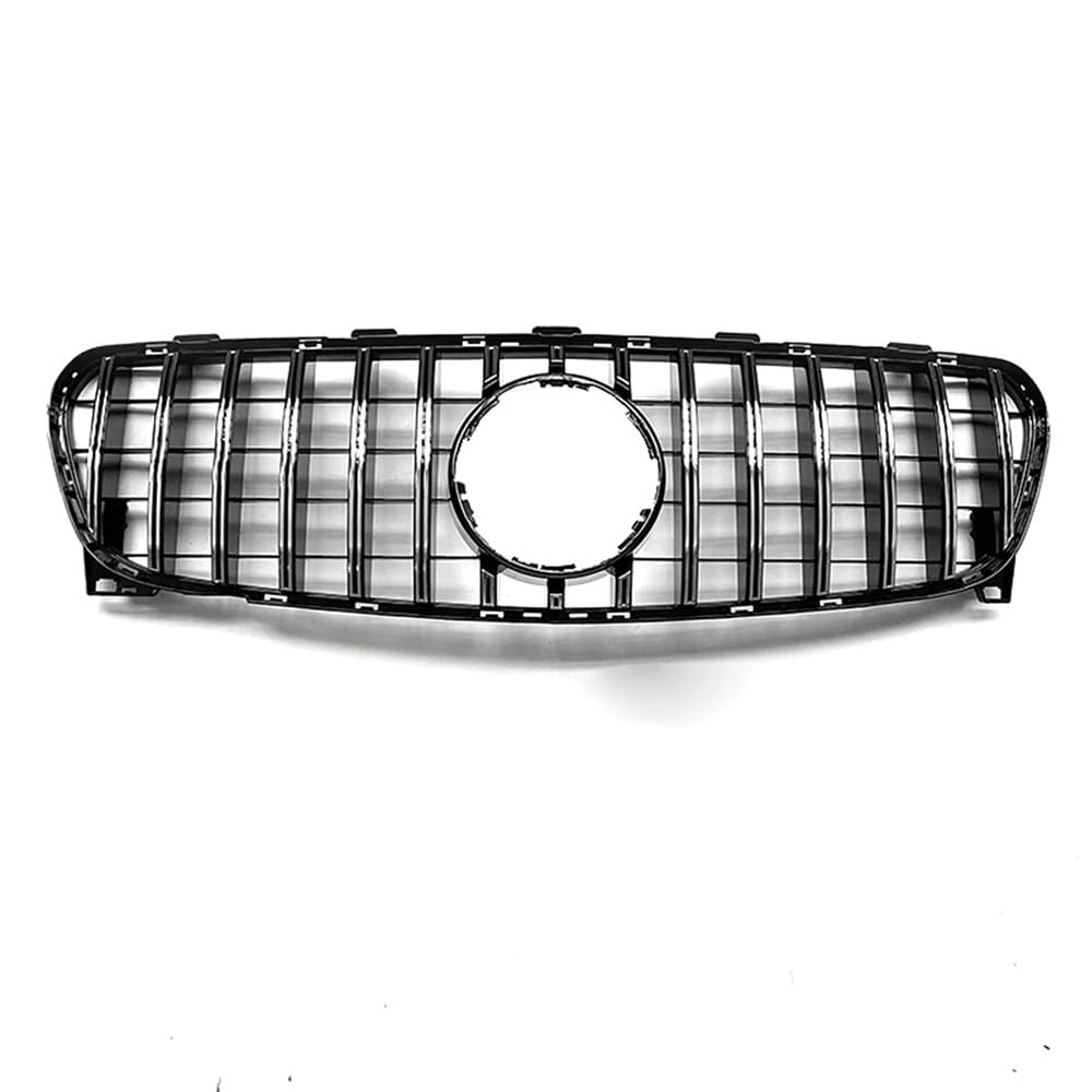 Auto Front Nieren Kühlergrill Frontgrill Kühlergrill für Benz GLA Klasse X156 2017-2020 GLA200 GLA250 GLA45 AMG GT Silber/Schwarz Auto Obere Stoßstange Haube Mesh von YQZGRD