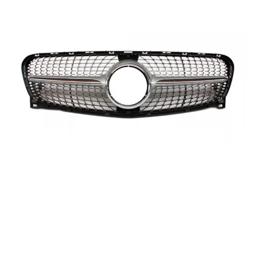 Auto Front Nieren Kühlergrill Frontgrill Stoßstangengrill für Benz GLA X156 2014–2019, Sportmodifikation, mittlere Haube, Netzdekoration, Ersatz von YQZGRD