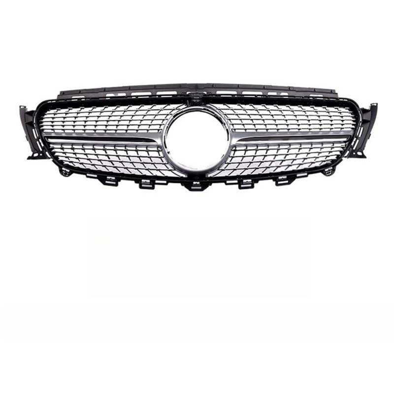 Auto Front Nieren Kühlergrill Frontgrill für Benz E53 E63 Style Facelift AMG Schwarz Silber Chrom Grill von YQZGRD