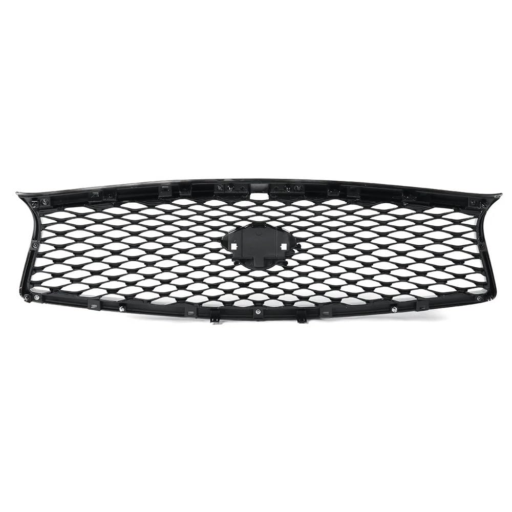 Auto Front Nieren Kühlergrill Frontgrill für Q50 Q50S 2014 2015 2016 2017 alle Modelle, glänzend schwarz, obere Stoßstangenhaube, Netzgitter von YQZGRD