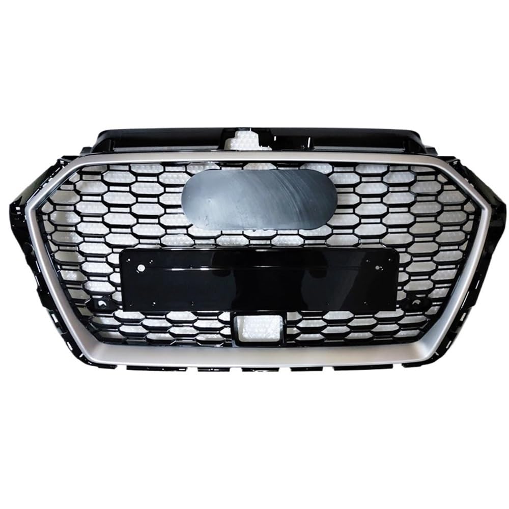 Auto Front Nieren Kühlergrill Fronthaubengrill, Auto-Frontstoßstangengrill, Mittelgrill für RS3-Grill mit Acc für A3/S3 8V.5 2017–2020 von YQZGRD