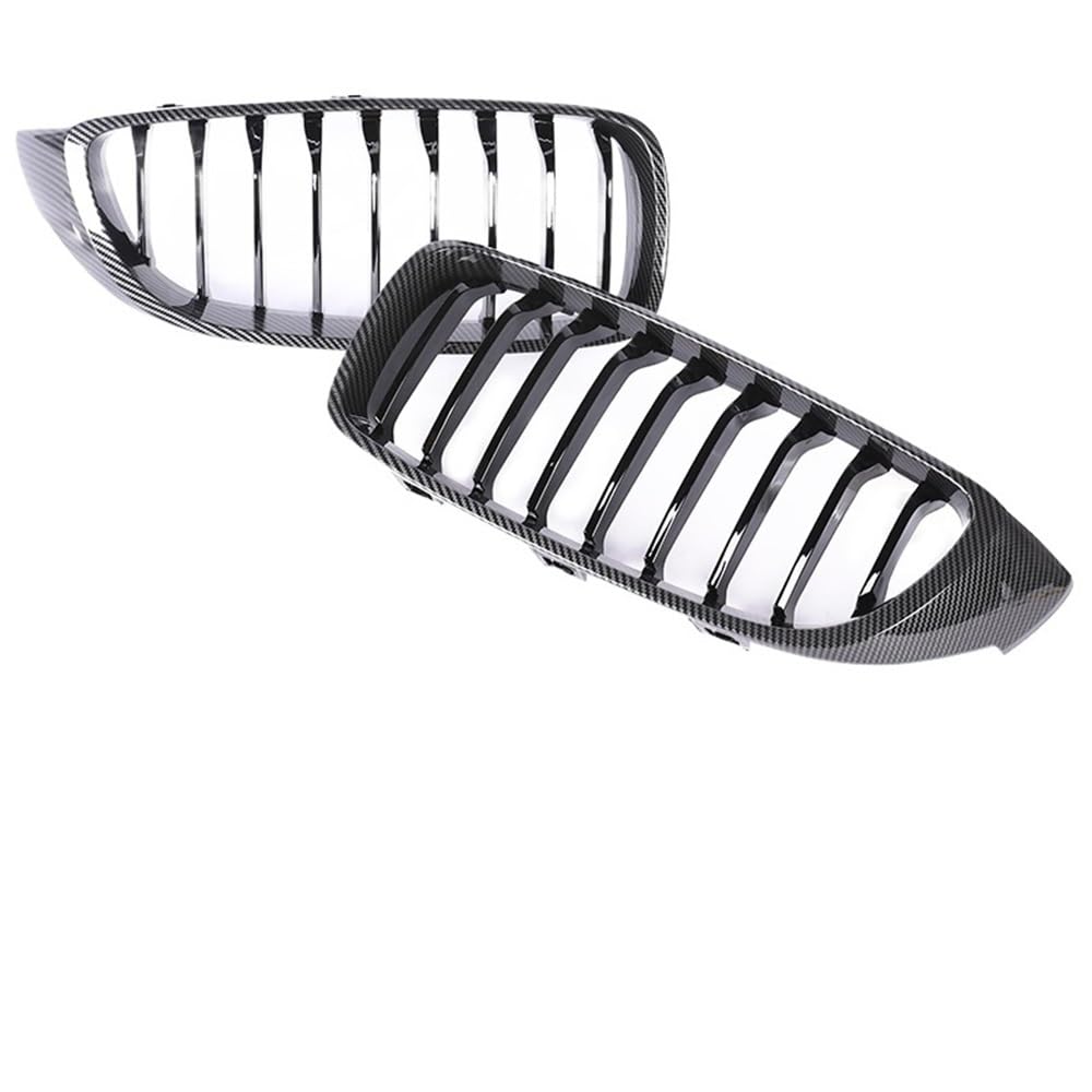 Auto Front Nieren Kühlergrill Frontstoßstange Nieren-Carbon-Grill für 4er F32 F33 F36 F80 F82 F83 2013–2020 M4 glänzend schwarz schwarzer Facelift-Grill von YQZGRD