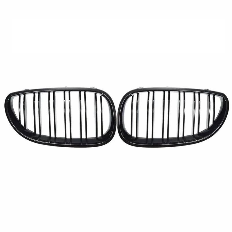 Auto Front Nieren Kühlergrill Frontstoßstange Nierengitter Grill Haube Mesh Double Line Für E60 M5 E61 520i 545i 2003 2004 2005 2006 2007 2008 2009 2010 5er Serie von YQZGRD