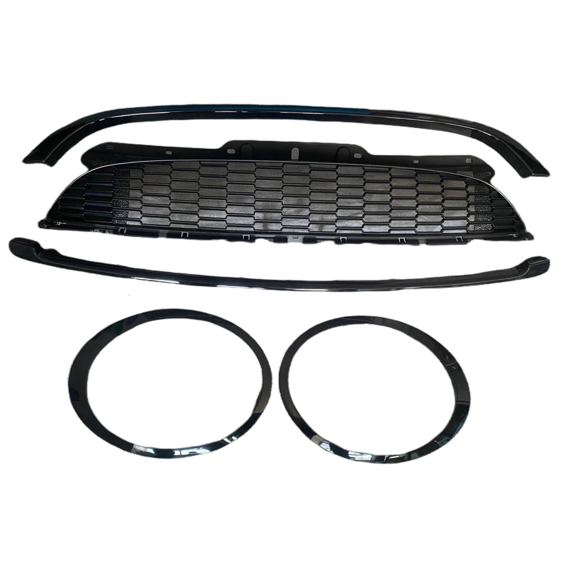 Auto Front Nieren Kühlergrill Frontstoßstangenrahmengrill für R55 R56 R57 R58 Kühlergrill Autozubehör von YQZGRD