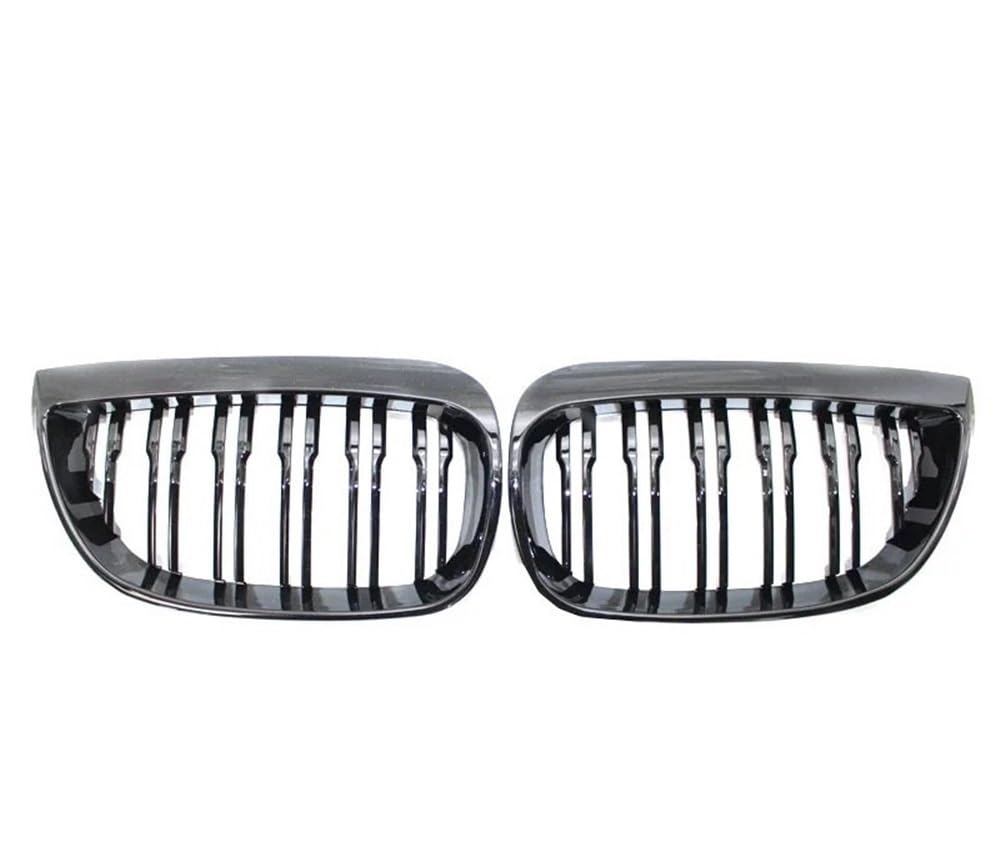 Auto Front Nieren Kühlergrill Für 1er E81 E87 2004–2011, glänzend schwarz, Grillabdeckung, Auto-Frontstoßstange, M-Stil, 128I, 130I, 135I von YQZGRD