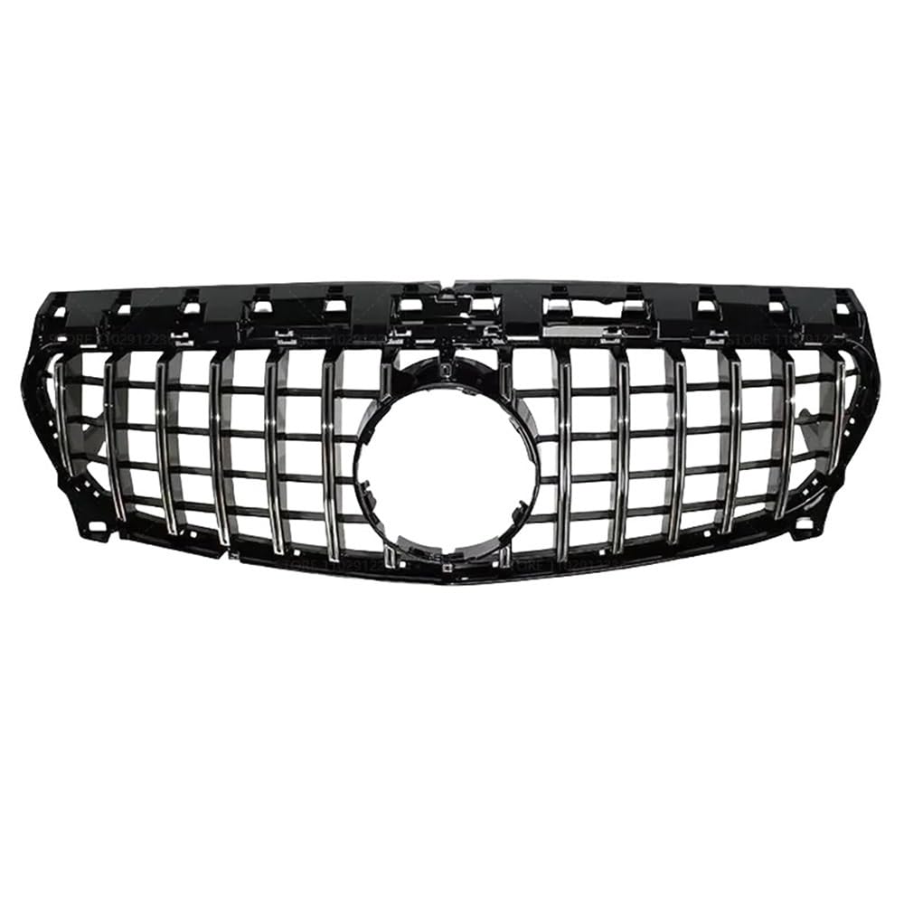 Auto Front Nieren Kühlergrill Für 2013-2019 Für W117 CLA-Klasse Benz CLA180 CLA200 CLA250 GT Stil Silber Schwarz Oberen Stoßstange Haube Mesh Front Grill Grille von YQZGRD