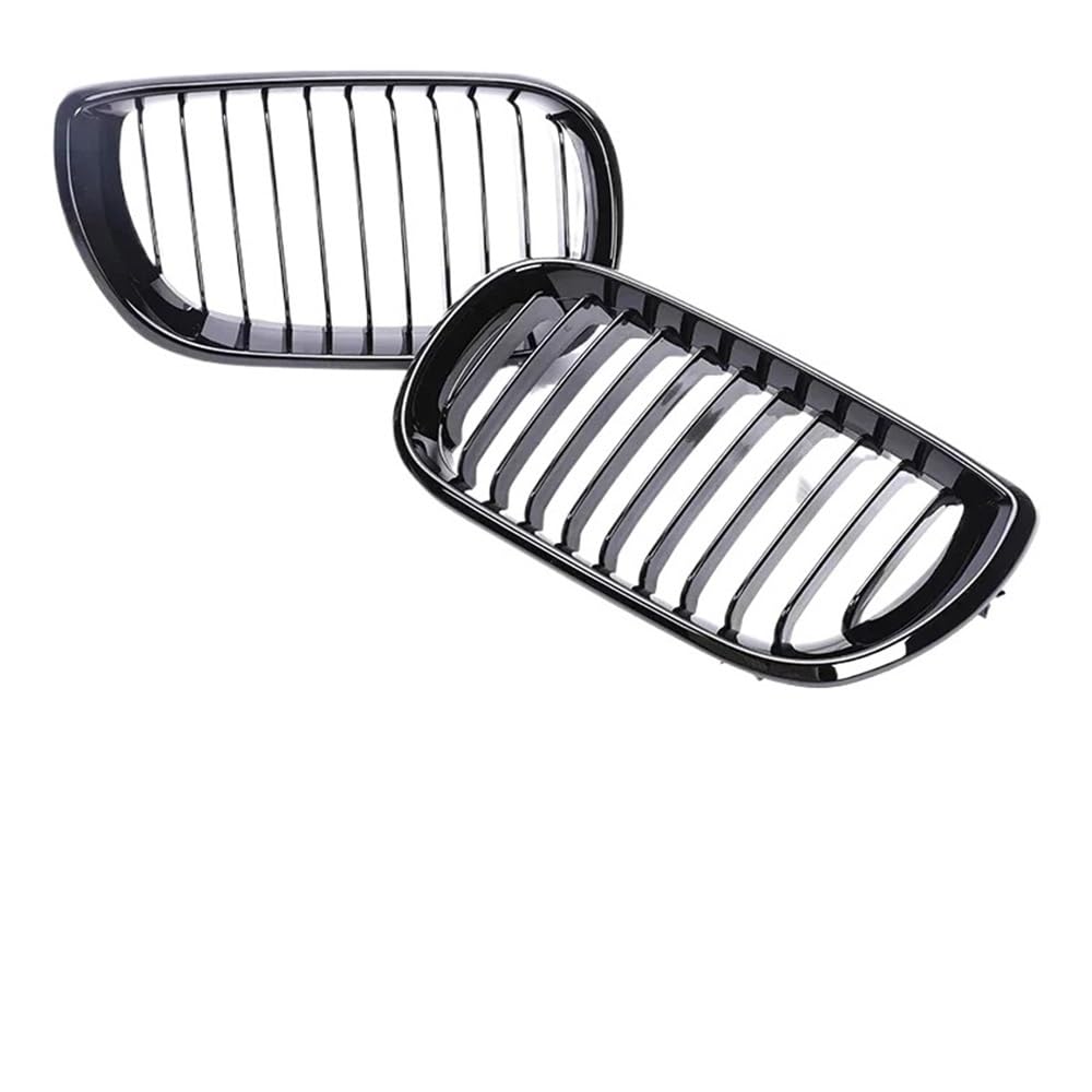 Auto Front Nieren Kühlergrill Für 3er E46 Facelif 2004–2007, Frontstoßstange, Nieren-Armaturenbrett-Grill, 2/4 Türen, Air Center, Schwarz von YQZGRD