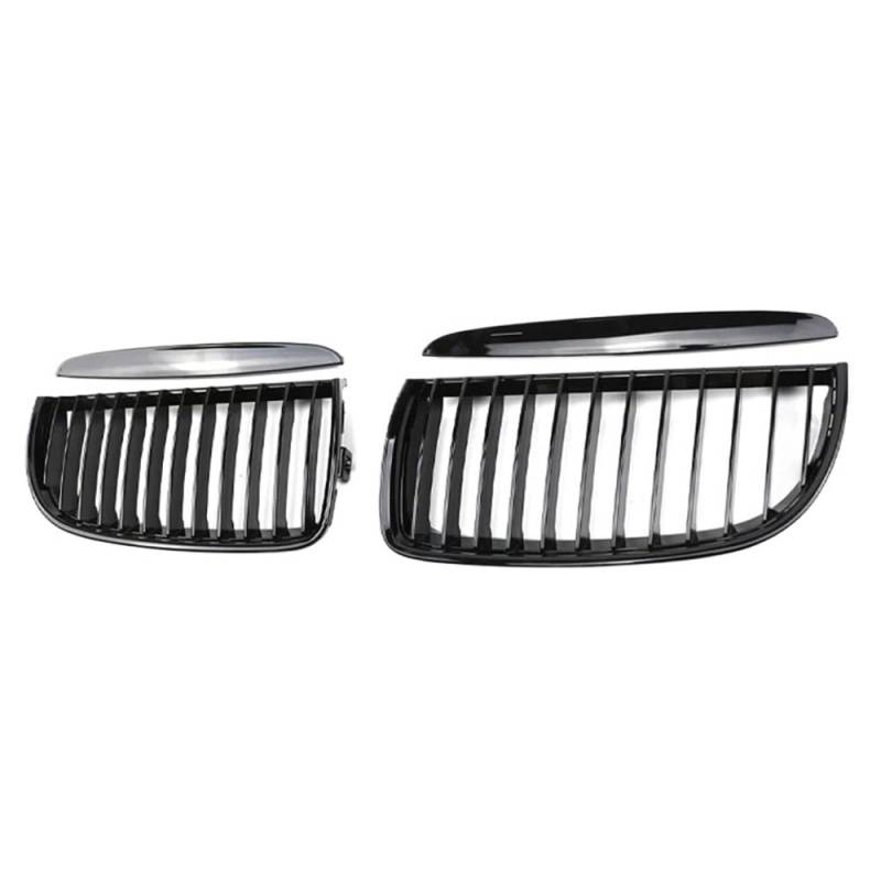 Auto Front Nieren Kühlergrill Für 3er E90 E91 323I 328I 335I 330I 325I Auto-Frontgrill, einzeln, 2005–2008, glänzend schwarzer Kühlergrill von YQZGRD