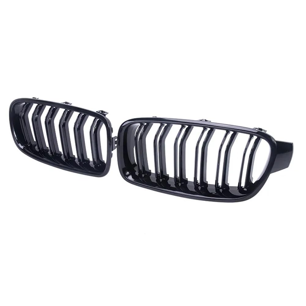 Auto Front Nieren Kühlergrill Für 3er F30 F31 F35 320i 325i 328 Grillzubehör Auto Frontgrill Piano Black Dual Line Nierengitter 12-19 von YQZGRD