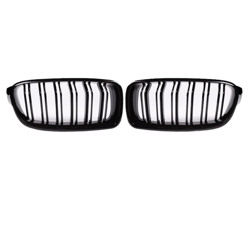 Auto Front Nieren Kühlergrill Für 3er F30 F35, glänzend schwarzer Kühlergrill, Modifikation, Doppellinien-Grill, Doppelsteg-Grill, 2013–2019 von YQZGRD