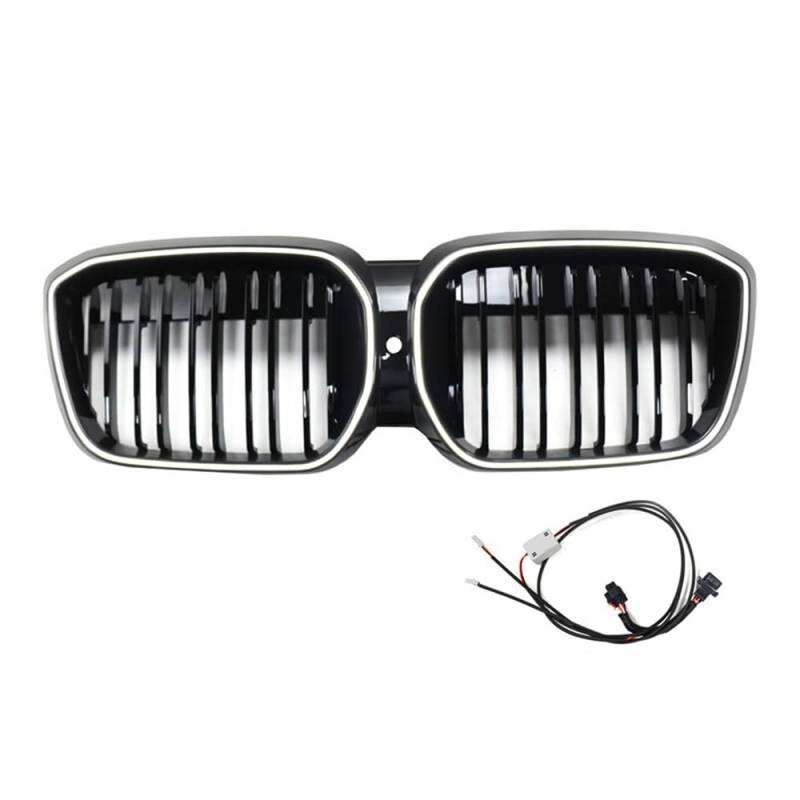 Auto Front Nieren Kühlergrill Für 5 Serie G20 G30 G32 G05 G06 G01 G02 G08 X3M F95 F96 F30 F10 i3 ix3 ix4 mit Lichter Auto Front Stoßstange Nieren Grille von YQZGRD