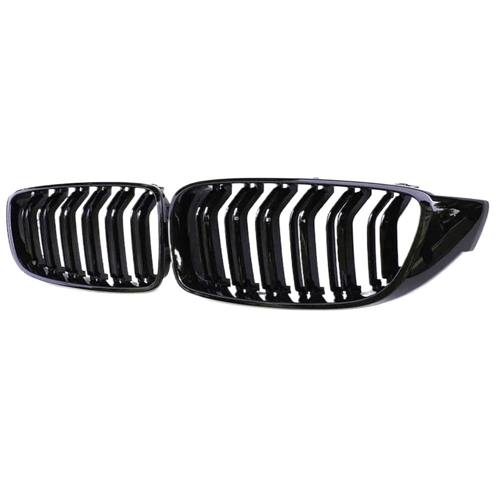 Auto Front Nieren Kühlergrill Für 5er-Serie F10 F18 520 523 525 530 Auto-Frontstoßstange Nierengitter Grillhaube Mesh Double Line Center Grille Refit Body Kit von YQZGRD