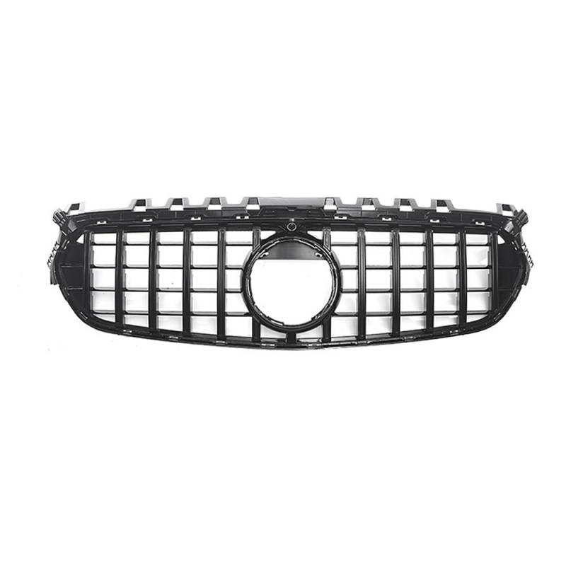 Auto Front Nieren Kühlergrill Für B-Klasse W247 2020–2023 B200 Chrom-Silber-Diamanten-Stil-Kühlergrill, glänzend schwarz, GTR-Stil-Frontstoßstangengrill von YQZGRD