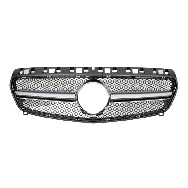 Auto Front Nieren Kühlergrill Für Benz A-Klasse W176 2013-2015 A180 A200 A250 A45 AMG Chrom Black Diamonds Style Grille Black GTR Frontstoßstangengrill von YQZGRD