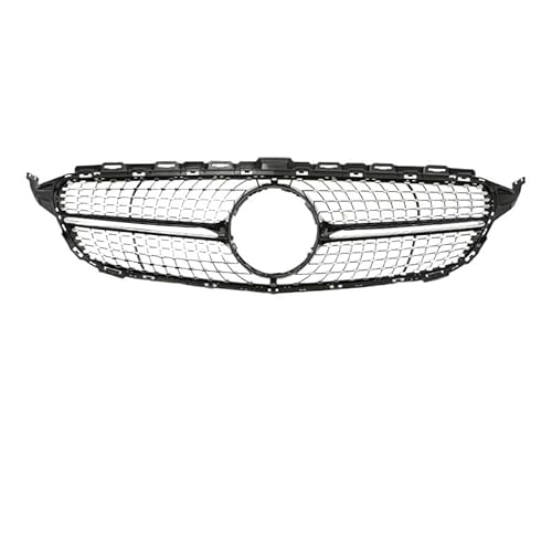 Auto Front Nieren Kühlergrill Für Benz C Klasse W205 2015-2018 Auto Kühlergrill Oberen Stoßstange Haube Mesh Grill Auto Zubehör von YQZGRD