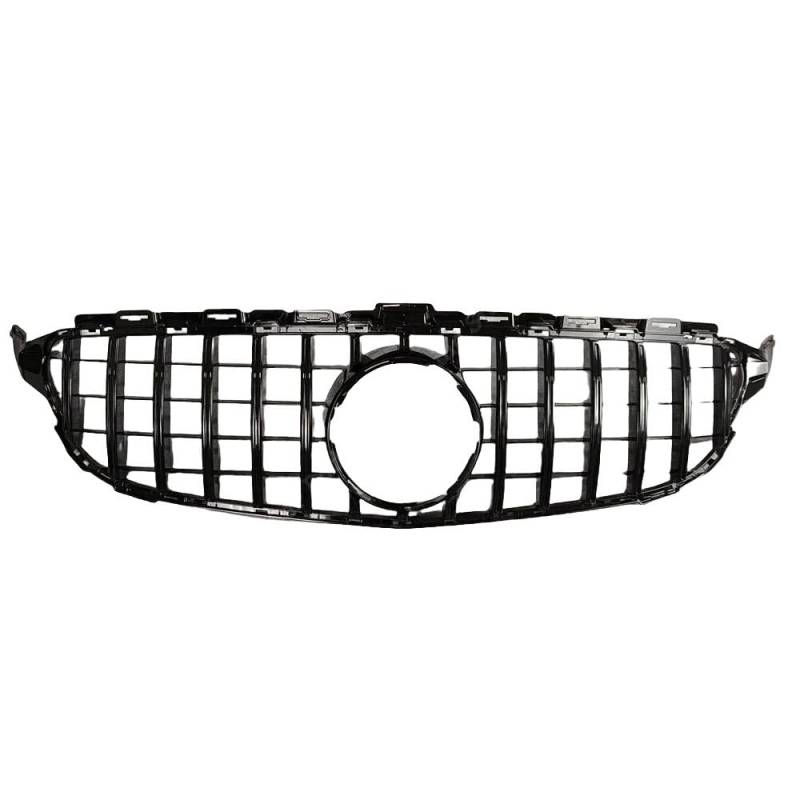 Auto Front Nieren Kühlergrill Für Benz C Klasse W205 C200 C250 C300 C350 2015-2018 Pre-Facelift GT Stil Auto Einlass Mesh Front Grille Grill Zubehör von YQZGRD