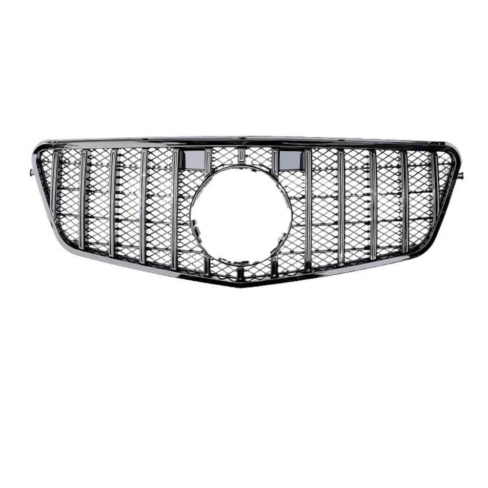 Auto Front Nieren Kühlergrill Für Benz E-Klasse W212 2009–2015, Front-Diamant-AMG-Schwarz-Silber-Panamericana-GT-Kühlergrill-Zubehörteile von YQZGRD