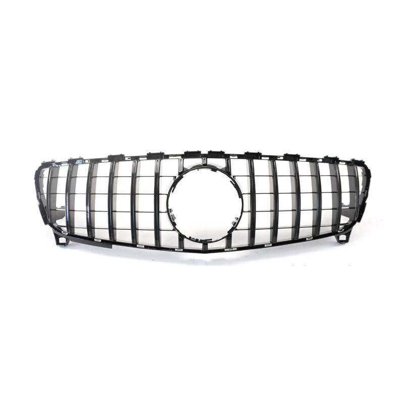 Auto Front Nieren Kühlergrill Für Benz W176 A-Klasse A180 A200 A250 A45 AMG 2012-2018 Frontstoßstange Mesh Grille GTR Style Grill glänzend Schwarze Abdeckung von YQZGRD