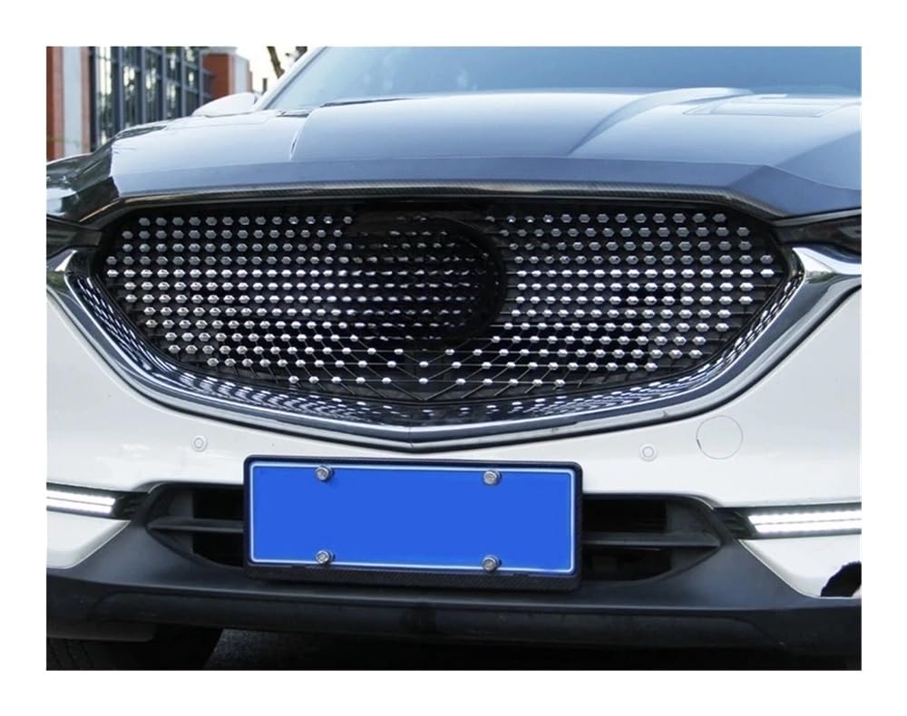 Auto Front Nieren Kühlergrill Für CX-5 2017-2021 Stern Grille Volle Front Stoßstange Grille Außen Sport Auto Zubehör von YQZGRD