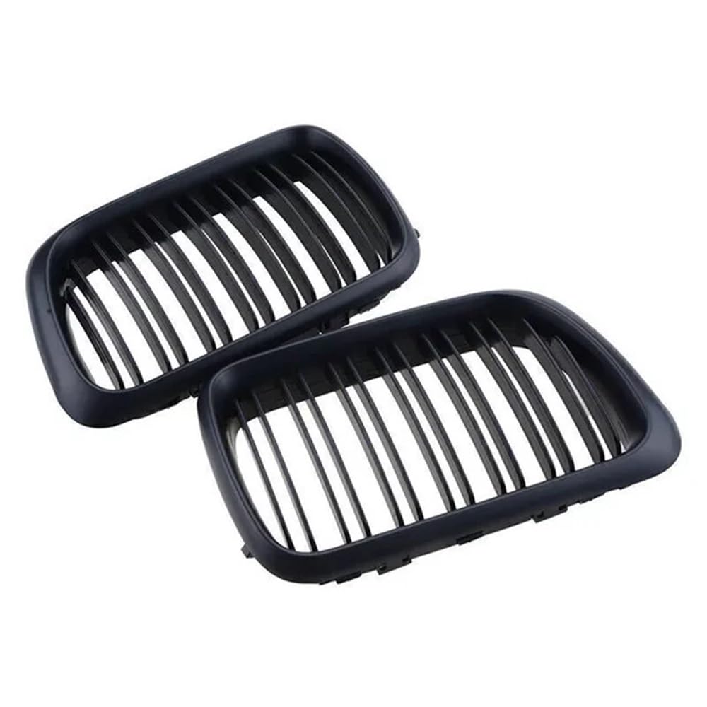 Auto Front Nieren Kühlergrill Für E36 3er 1997–1999, Auto-Kühlergrill, Doppellinie, vordere Niere, vorderer Haubengrill, Schwarz, 51138195152, 51138195151, Teile von YQZGRD