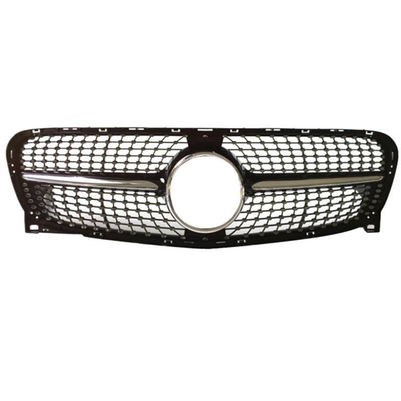 Auto Front Nieren Kühlergrill Für GLA-Klasse X156 2014-2019 Autozubehör Frontgrill Mittelnetzgrills Montagerahmenabdeckung Außenteile von YQZGRD