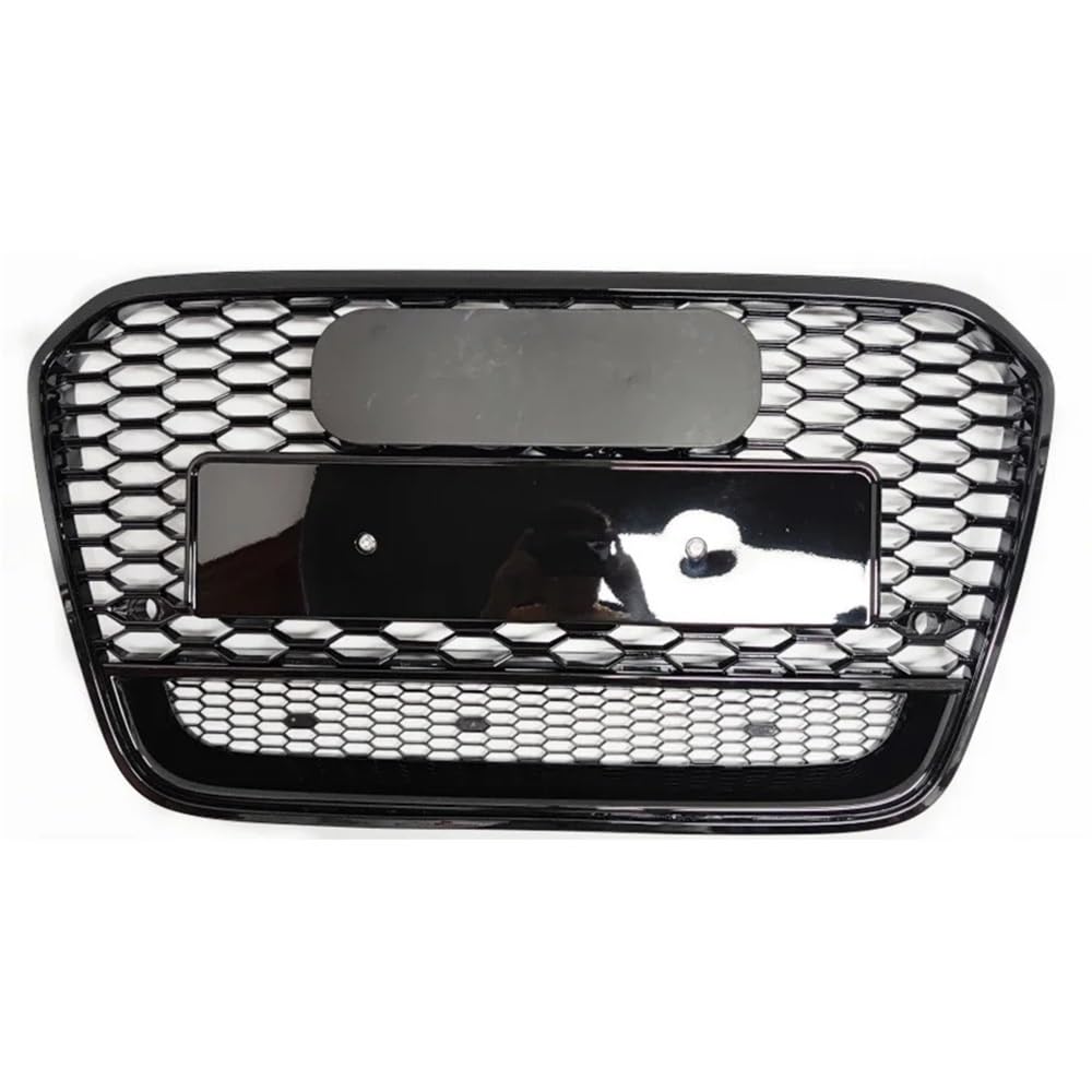 Auto Front Nieren Kühlergrill Für RS6 Stil Vorne Sport Hex Mesh Haube Grill Schwarz Für A6/S6 C7 2012 2013 2014 2015 Auto-Styling Zubehör von YQZGRD