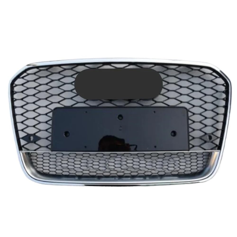 Auto Front Nieren Kühlergrill Für RS6 Stil Vorne Sport Hex Mesh Haube Grill Schwarz Für A6/S6 C7 2012 2013 2014 2015 Auto-Styling Zubehör von YQZGRD