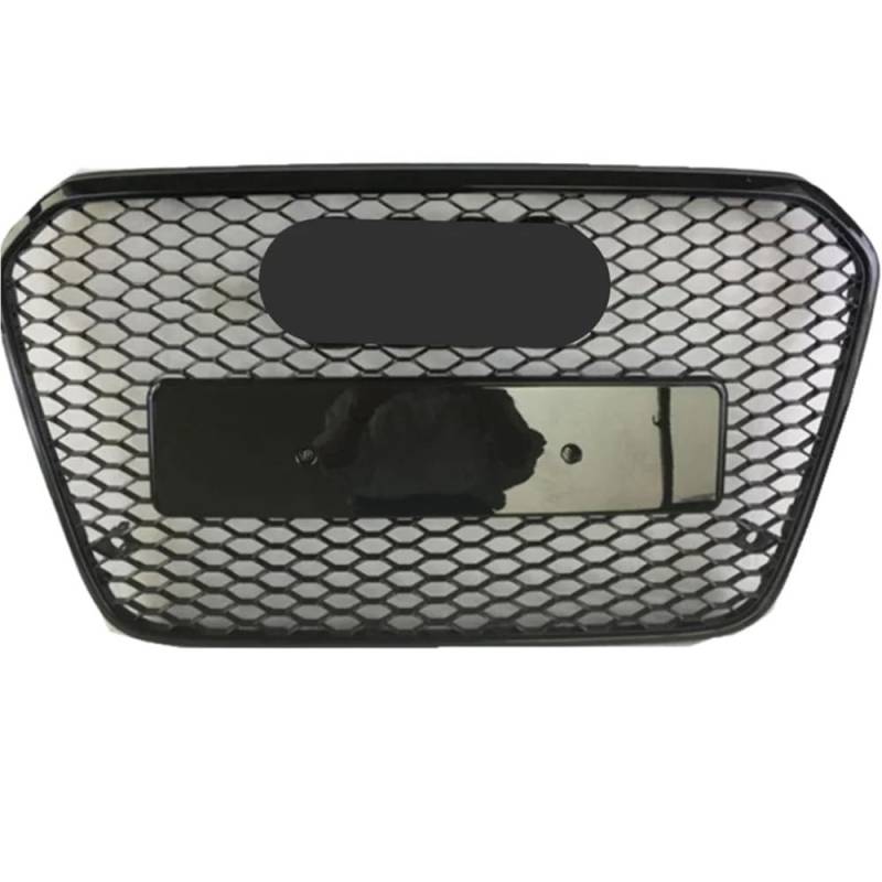 Auto Front Nieren Kühlergrill Für RS6 Stil Vorne Sport Hex Mesh Haube Grill Schwarz Für A6/S6 C7 2012 2013 2014 2015 Auto-Styling Zubehör von YQZGRD