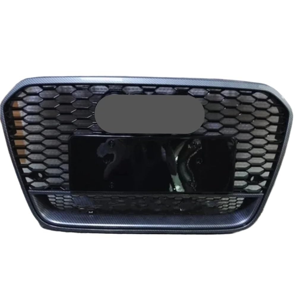 Auto Front Nieren Kühlergrill Für RS6 Stil Vorne Sport Hex Mesh Haube Grill Schwarz Für A6/S6 C7 2012 2013 2014 2015 Auto-Styling Zubehör von YQZGRD