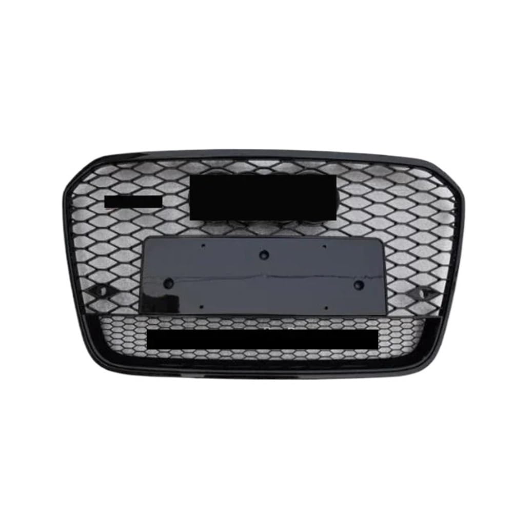 Auto Front Nieren Kühlergrill Für RS6 Style Front Sport Hex Mesh Hood Grill Schwarz Für A6/S6 C7 2012 2013 2014 2015 Auto-Styling Zubehör von YQZGRD