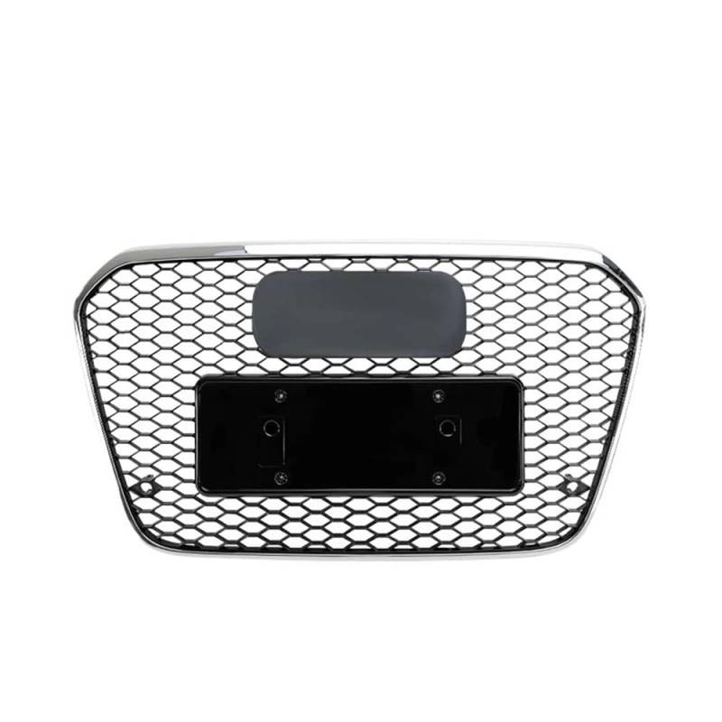 Auto Front Nieren Kühlergrill Für S6 Stil Front Sport Haube Grill Für A6/S6 C7 2012-2015 Front Sport Hex Mesh Grill Auto-Styling Zubehör von YQZGRD