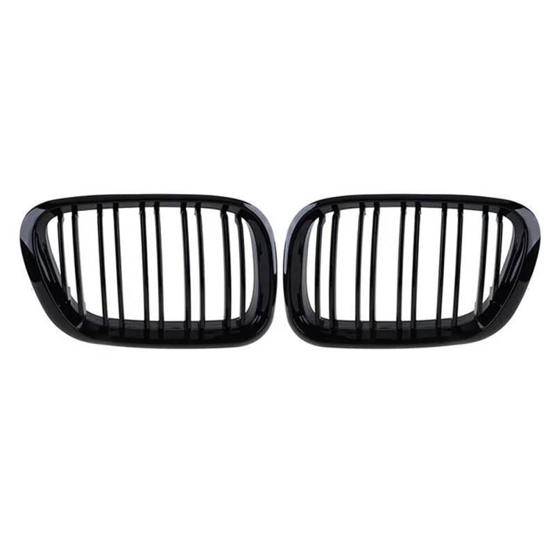 Auto Front Nieren Kühlergrill Für X5 E53 1999 2000 2001 2002 2003 Auto Stoßstange Grille Vorne Niere Grill Schwarz Ersatz Auto Teil Außen Zubehör von YQZGRD