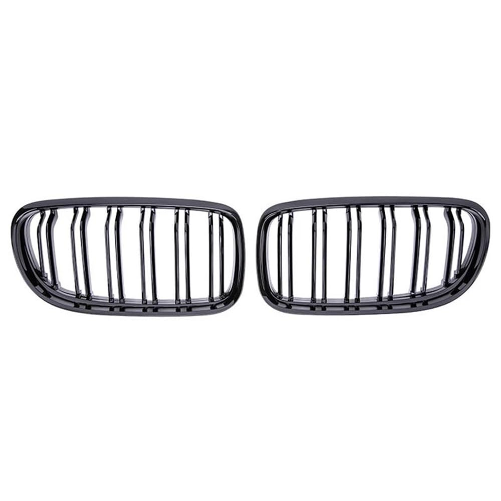 Auto Front Nieren Kühlergrill Glänzend schwarzer Auto-Frontnieren-Doppellamellengrill für 3er-Serie E90 E91 LCi 2009–2012, Autozubehör von YQZGRD