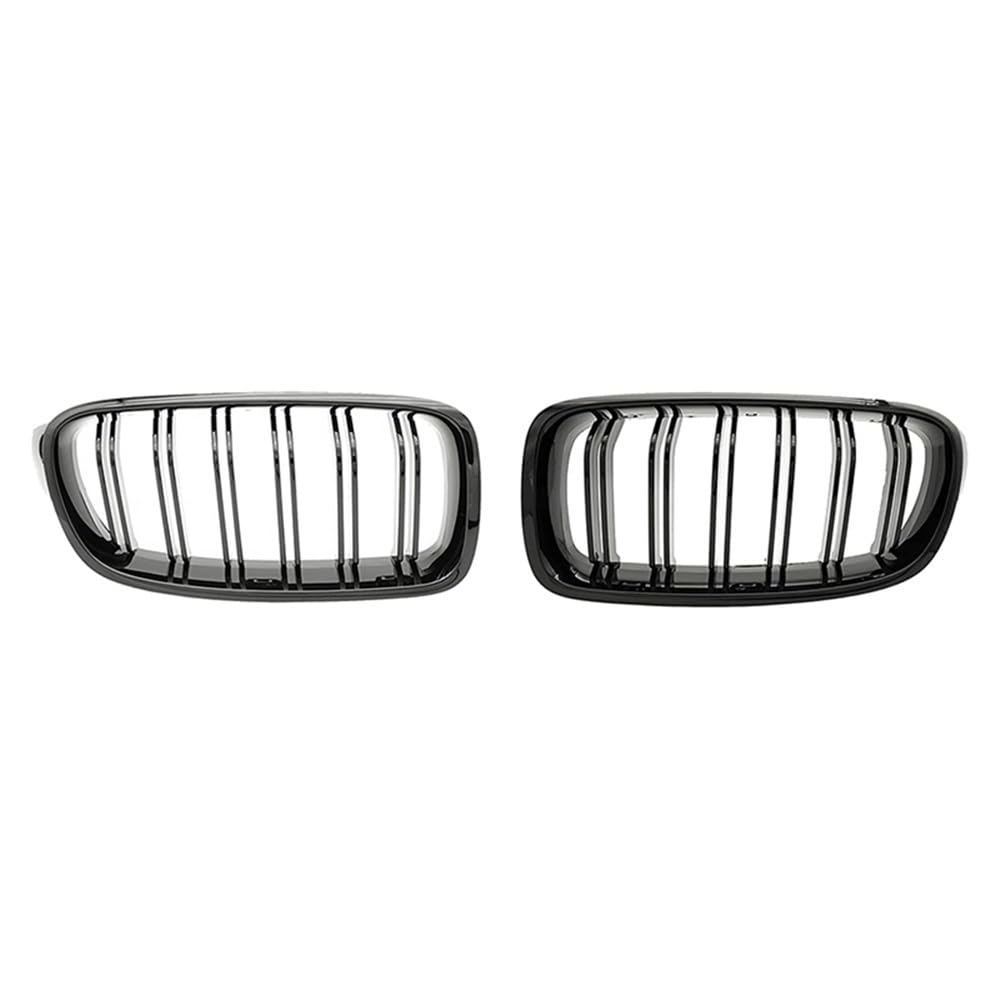 Auto Front Nieren Kühlergrill Glänzend schwarzer Auto-Frontnierengrill für 3er F30 F31 F35 2012–2018 von YQZGRD