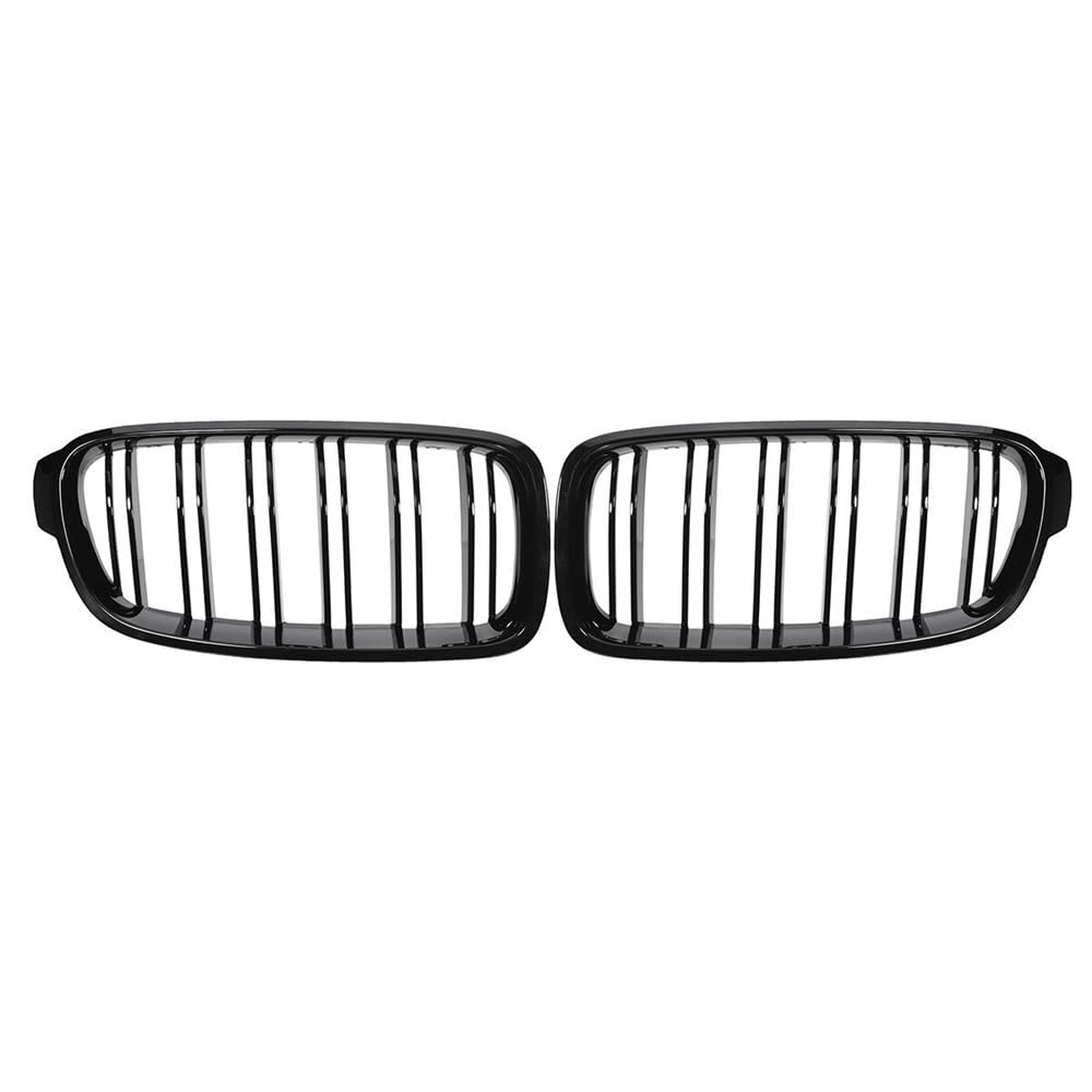 Auto Front Nieren Kühlergrill Glänzend schwarzer vorderer Nierengrill-Haubengrill für 3er-Serie F30 F31 F35 316i 318i 320i 328i 330i 2012–2019 von YQZGRD