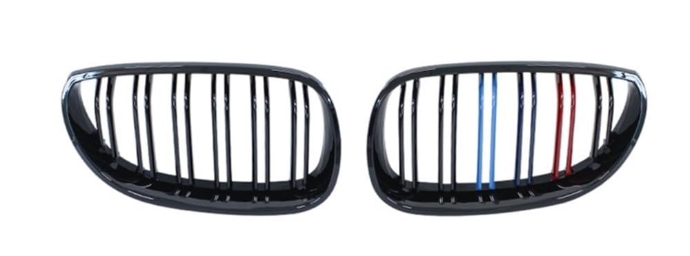 Auto Front Nieren Kühlergrill Glänzend schwarzes Auto-Frontstoßstangengitter, Nierengitter für E60 E61 für 5er-Serie 2004 2005 2006 2007 2008 2009 von YQZGRD