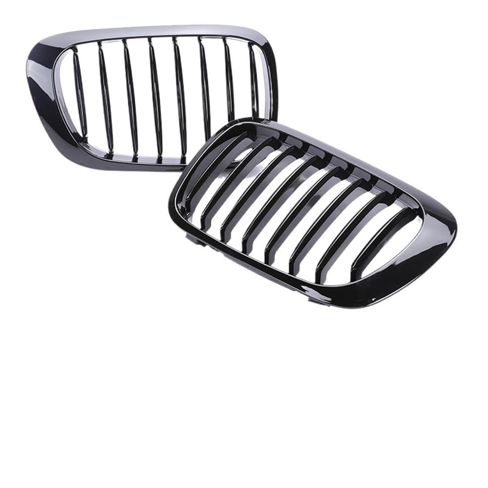 Auto Front Nieren Kühlergrill Kohlefaser-Abdeckung vorne Oben Stoßstange Nierengrills für 3er E46 1998–2003 2002 2001 2/4 Türen von YQZGRD