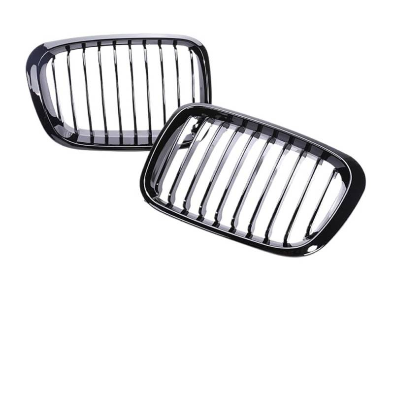 Auto Front Nieren Kühlergrill Kohlefaser-Abdeckung vorne Oben Stoßstange Nierengrills für 3er E46 1998–2003 2002 2001 2/4 Türen von YQZGRD