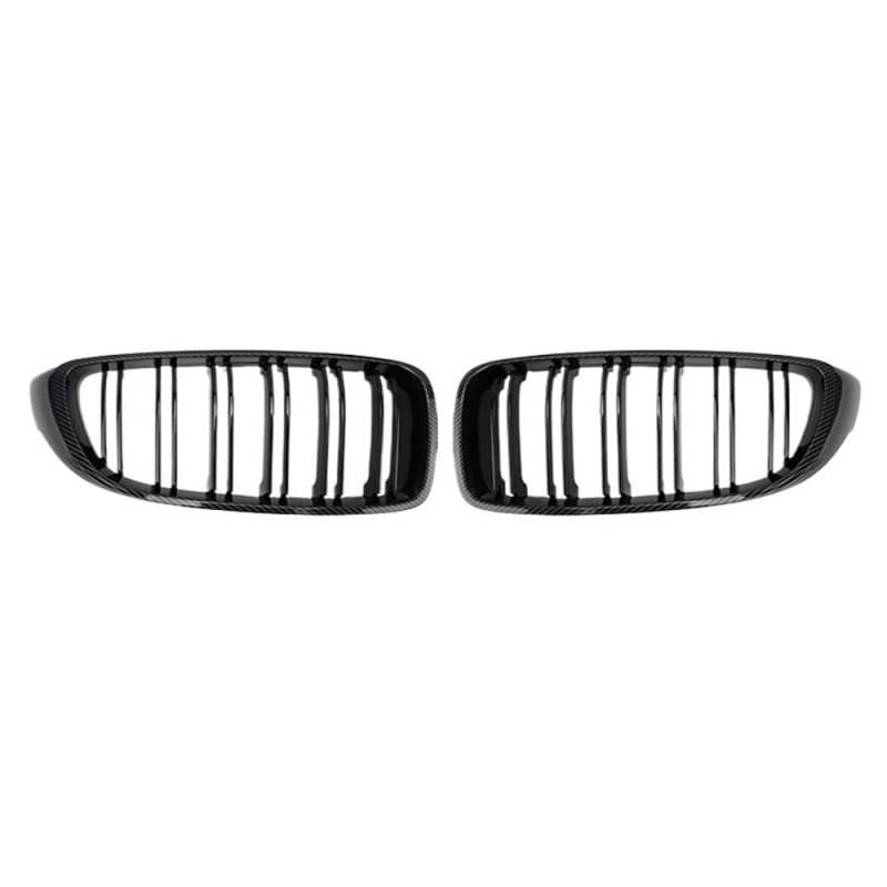 Auto Front Nieren Kühlergrill Kohlefaser-Frontstoßstangengrill für 4er-Serie F32 F33 F36 M3 F80 M4 F82 12–18, glänzende Grills von YQZGRD