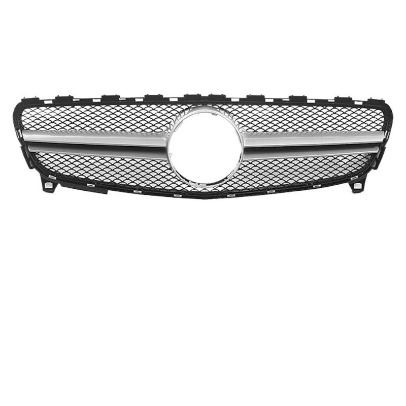 Auto Front Nieren Kühlergrill Kühlergrill im GTR-Stil für A-Klasse W176 16–18 A180 A200 A250 A45 AMG Frontstoßstange, Chrom-Diamonds-Stil-Kühlergrill von YQZGRD