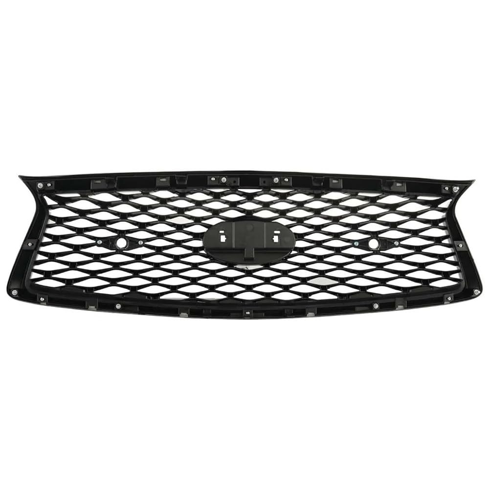 Auto Front Nieren Kühlergrill Obere Stoßstange Haube Mesh Grid Für Q50 Q50L 2018-2023 Alle Modelle Auto Front Grille Glanz Schwarz Auto zubehör von YQZGRD