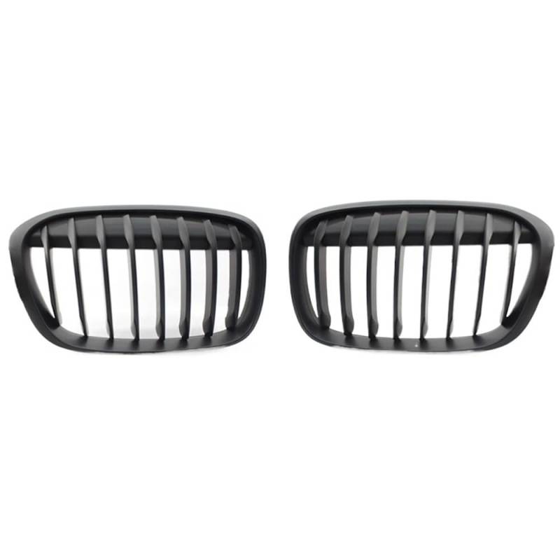 Auto Front Nieren Kühlergrill Paar Auto Frontstoßstange Haubengitter Grill Ersatz für X1 F48 F49 2016-2019 Autozubehör 51117383363 51117383364 von YQZGRD